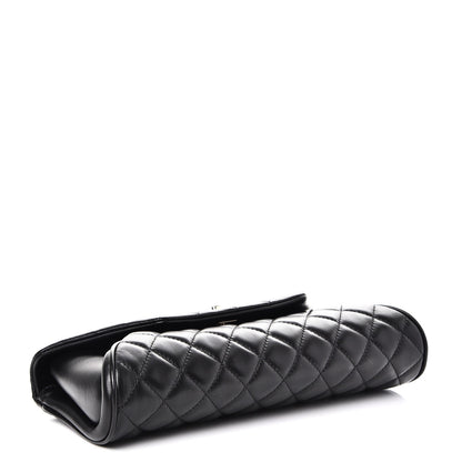 Chanel Lambskin Quilted Fold Up Again Clutch Black 4 of 8