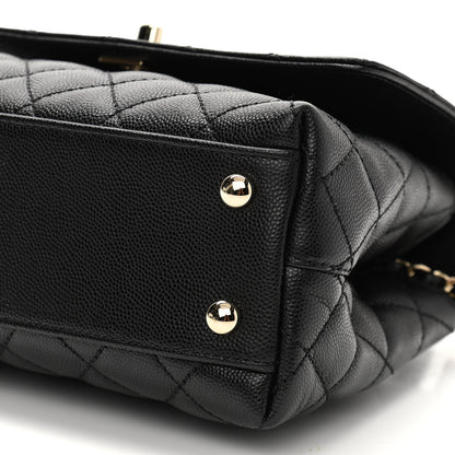 Chanel Caviar Quilted Mini Coco Handle Flap Black 10 of 10