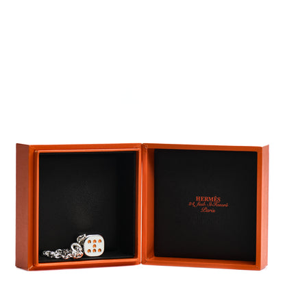 Hermes Sterling Silver Casino Bag Charm 4 of 4