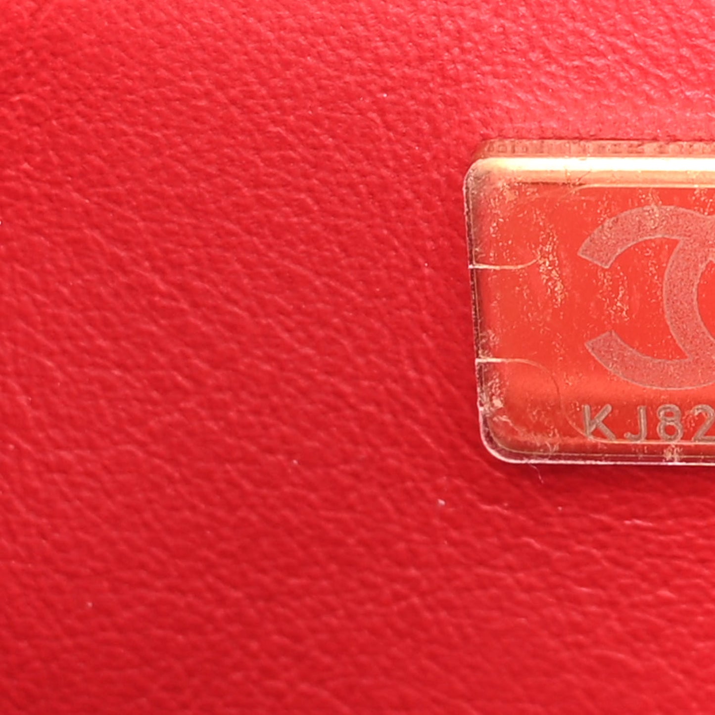 Goatskin Quilted Mini Square Flap Dark Red