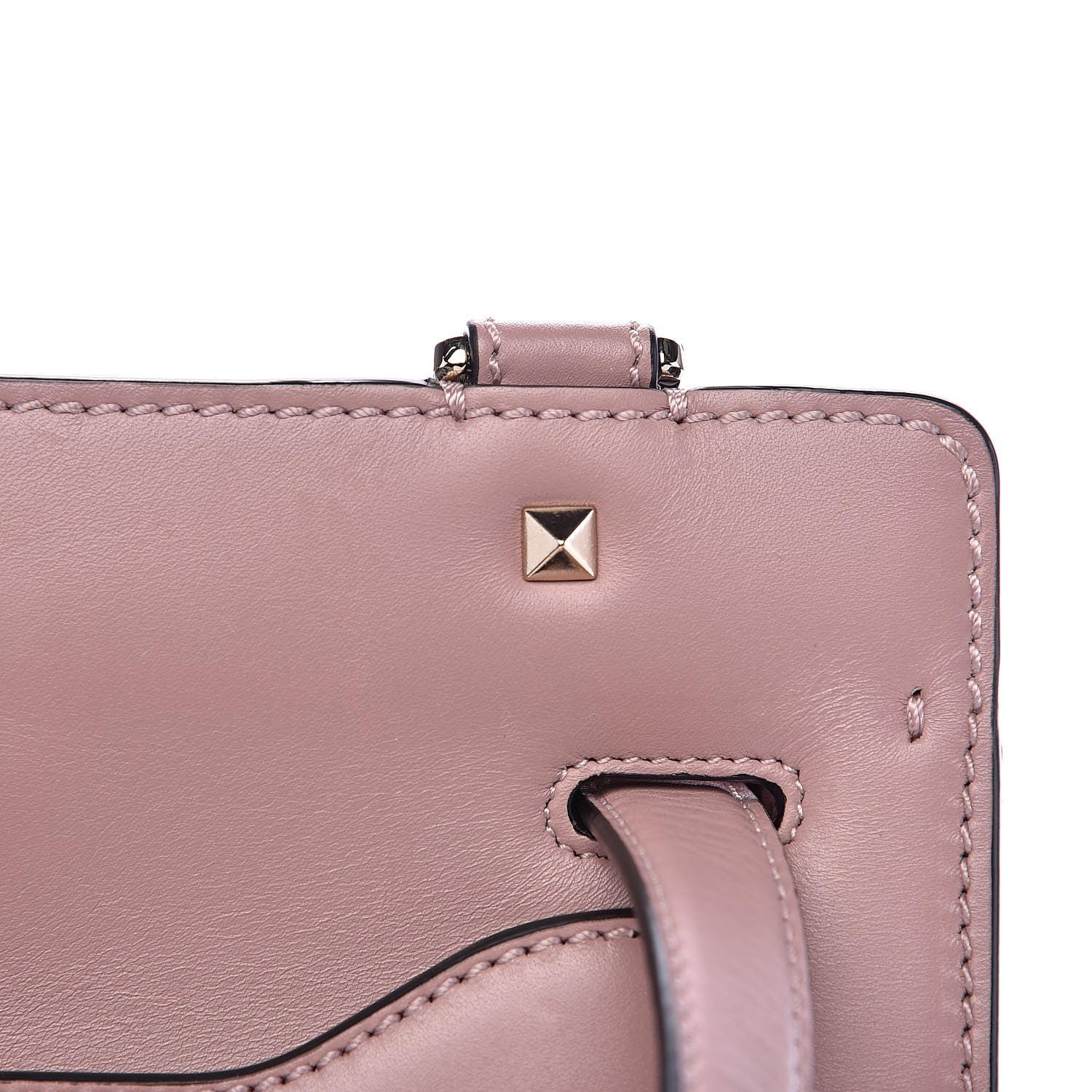 Valentino Garavani Calfskin Studded Small Joylock Satchel Lipstick 14 of 16