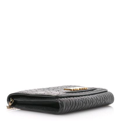 Christian Dior Canyon Grained Lambskin J'Adior Wallet On Chain Pouch Black 4 of 12