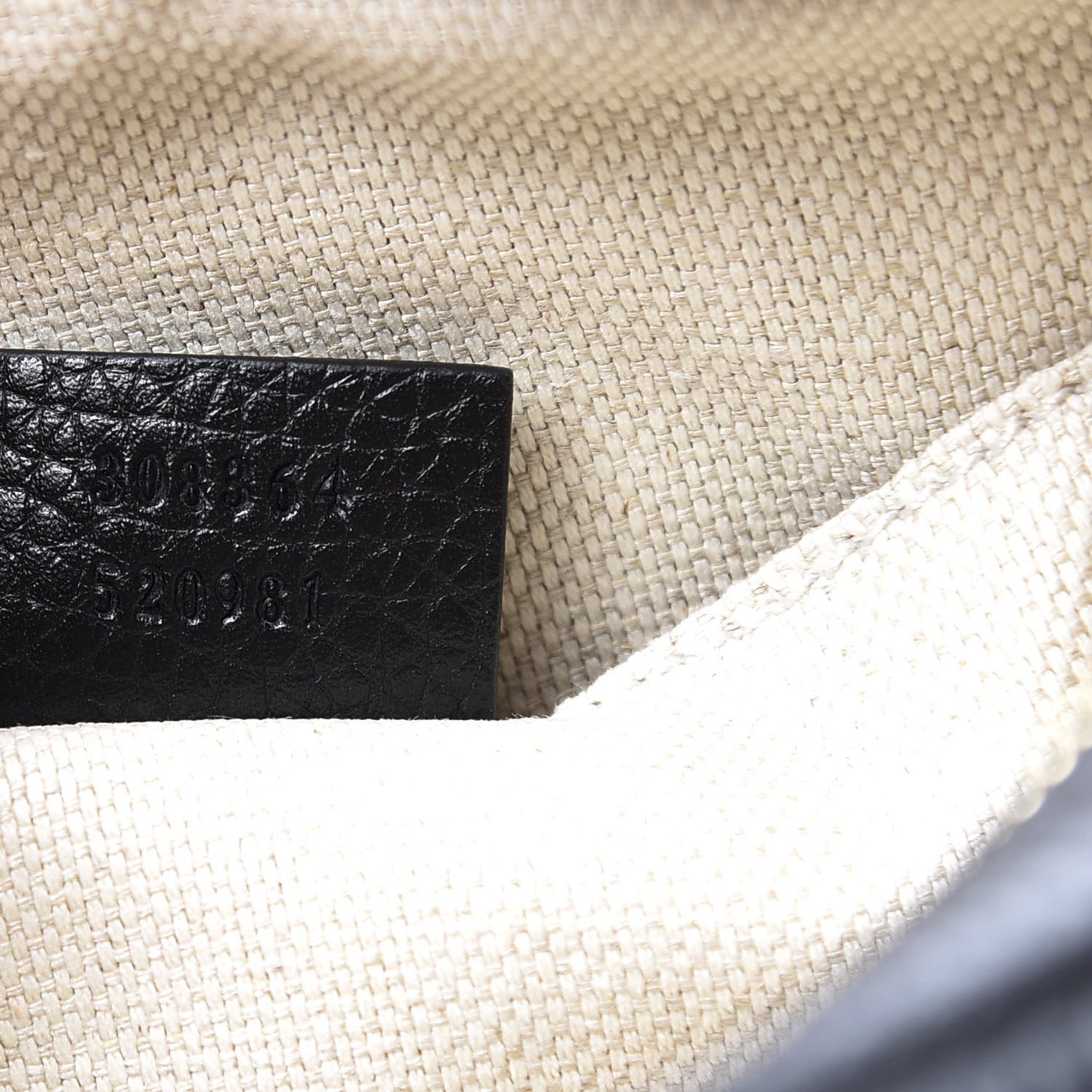 Pebbled Calfskin Small Soho Disco Bag Black