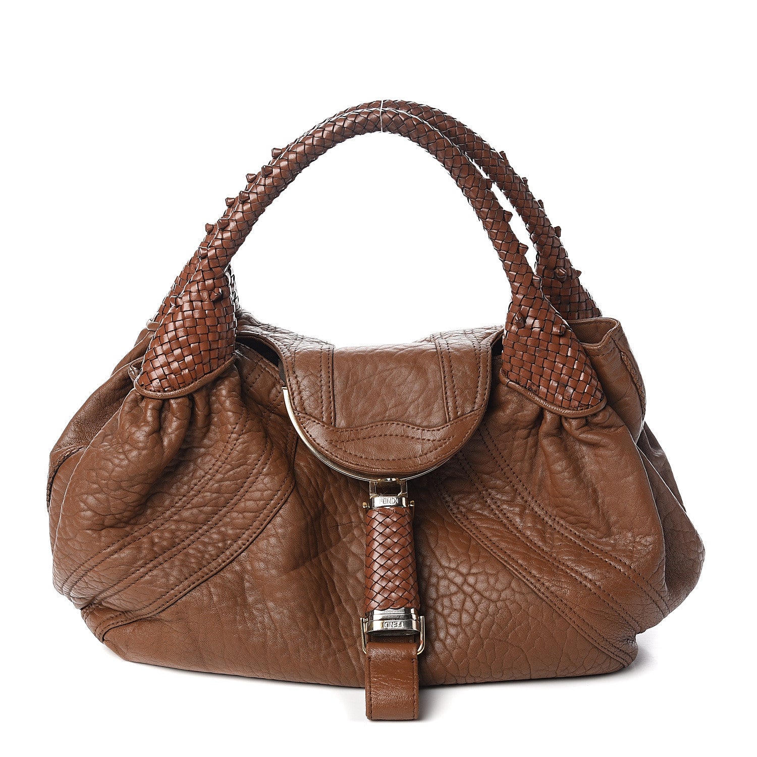 Fendi Nappa Nuvolata Spy Cognac 1 of 19
