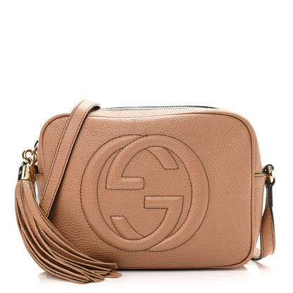 Gucci Pebbled Calfskin Small Soho Disco Bag Camelia 1 of 15