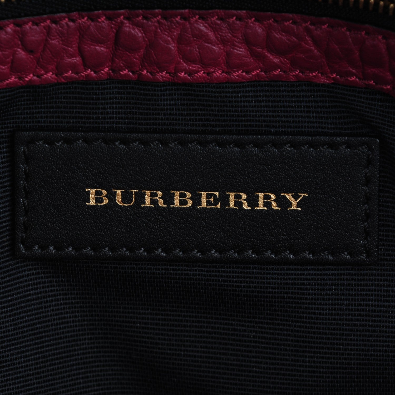 Burberry Signature Grain Calfskin Check Embossed Small Chichester Crossbody Clutch Bag Mahogany Red 6 of 10