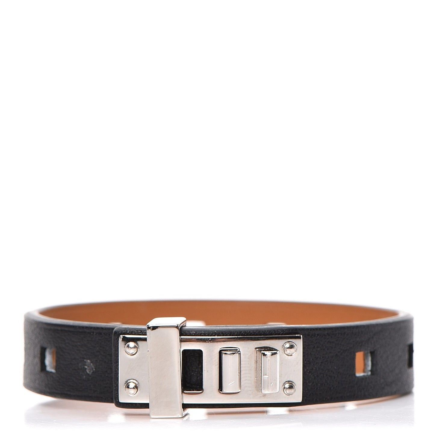 Swift Mini Dog Perforations Carrees Bracelet T4 Black