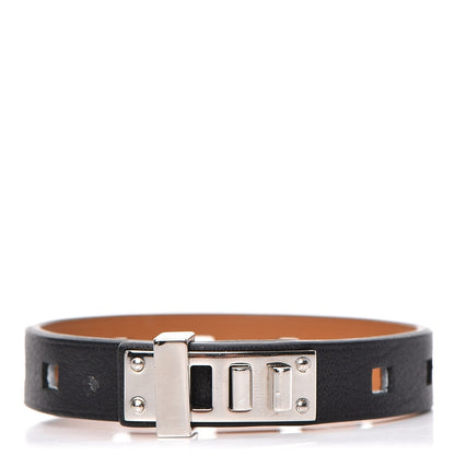Hermes Swift Mini Dog Perforations Carrees Bracelet T4 Black 1 of 3