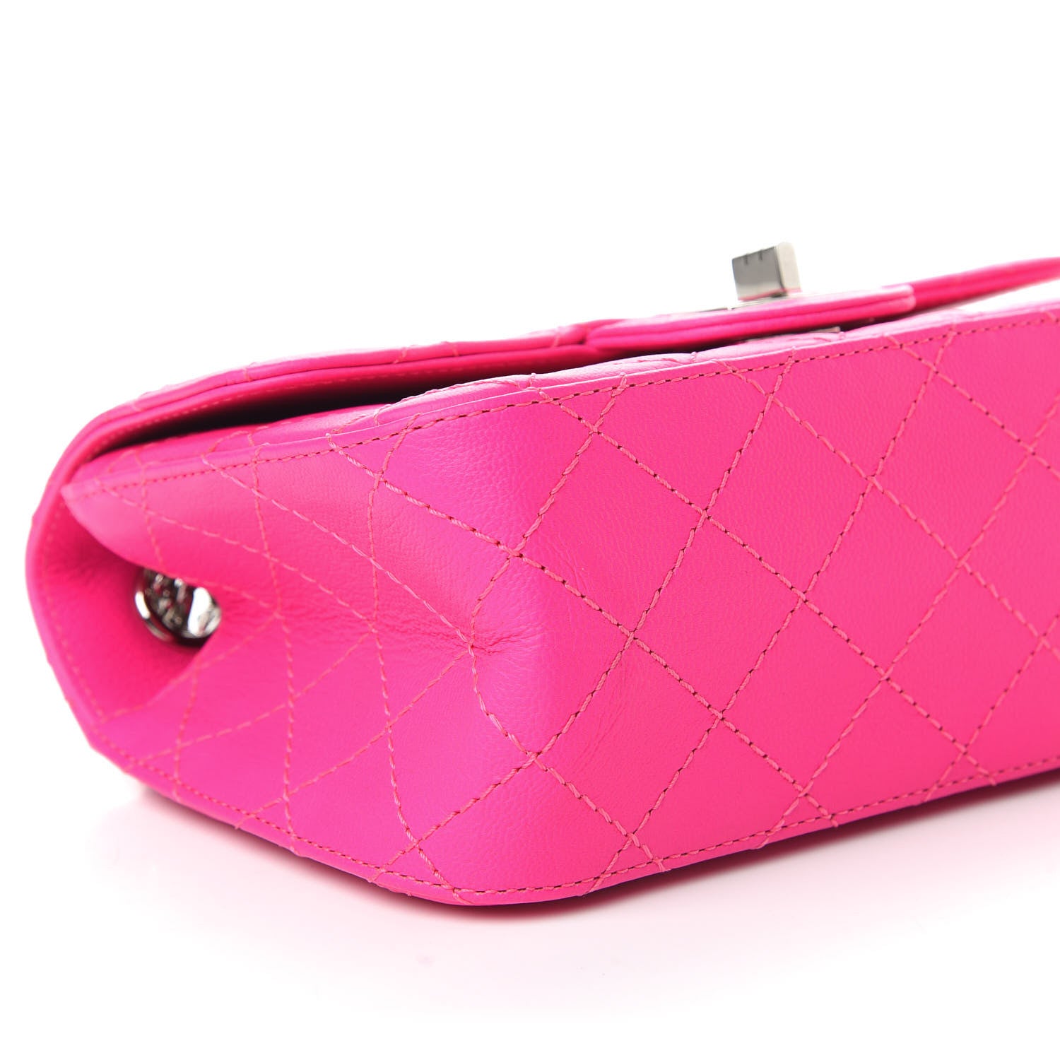 Chanel Goatskin Quilted 2.55 Reissue Mini Flap Fluorescent Pink 5 of 10