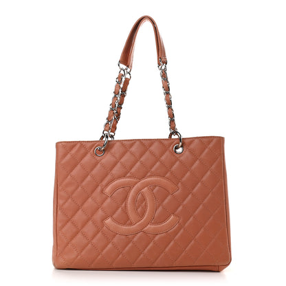 Chanel Caviar Quilted Grand Shopping Tote GST Brown 1 of 11