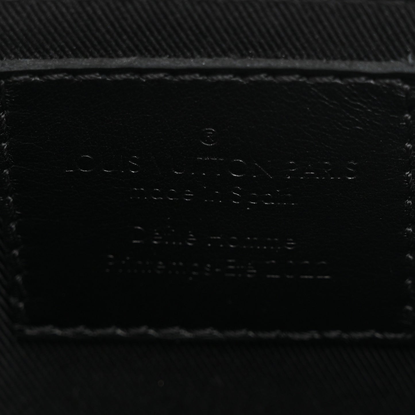 Damier Glitter Taurillon Monogram In The Loop Trio Pouch Black Silver