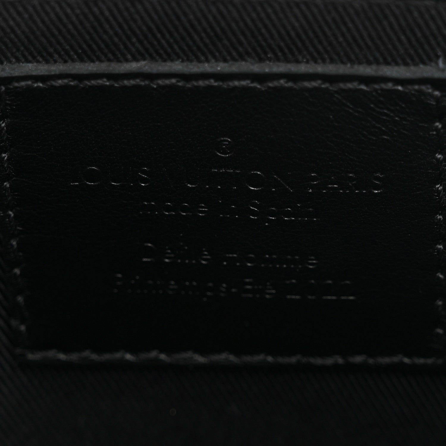 Louis Vuitton Damier Glitter Taurillon Monogram In The Loop Trio Pouch Black Silver 6 of 14