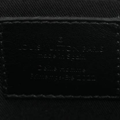 Louis Vuitton Damier Glitter Taurillon Monogram In The Loop Trio Pouch Black Silver 6 of 14