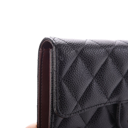 Chanel Caviar Quilted Large Flap Wallet Black 5 of 10