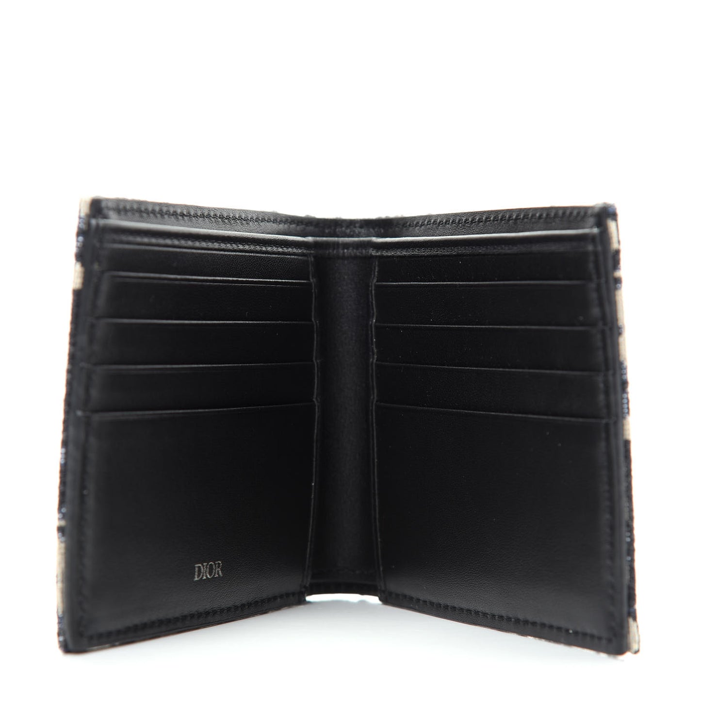 Oblique Compact Wallet Black