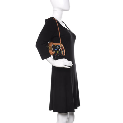Louis Vuitton Monogram Multicolor Shirley Black 2 of 9