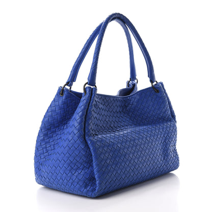 Bottega Veneta Nappa Intrecciato Parachute Bag Signal Blue 3 of 9