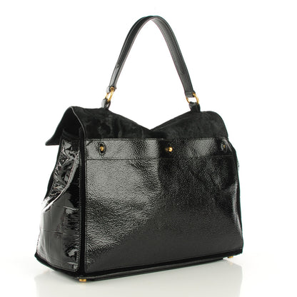 Saint Laurent Pony Hair Patent Large Muse Two Black 3 of 7