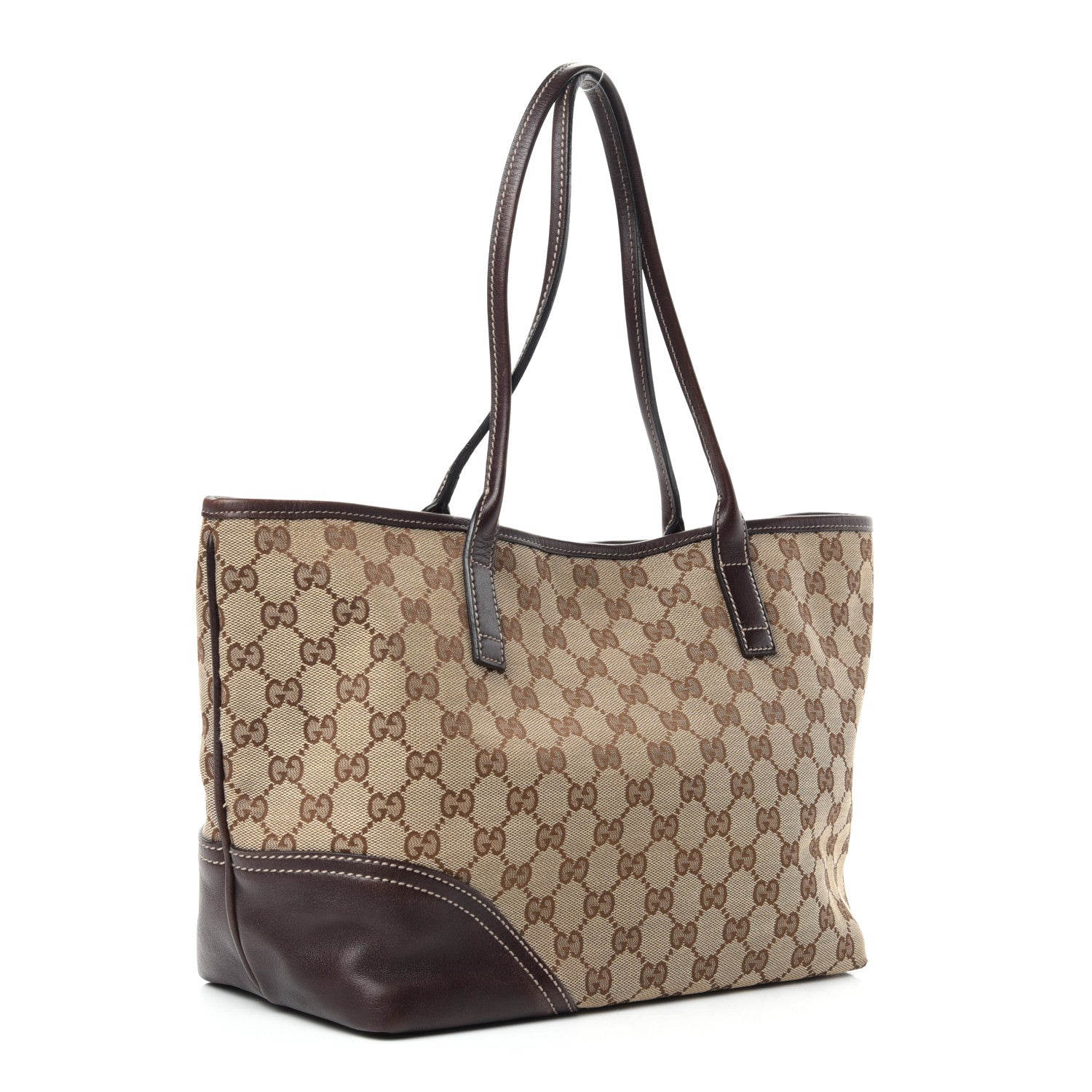 Gucci Monogram Medium New Britt Tote Brown 3 of 10