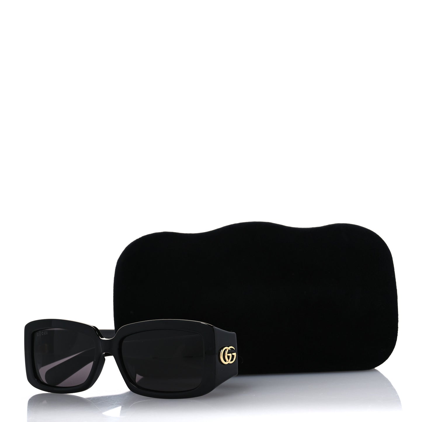 Acetate Rectangular Sunglasses GG1403S Black