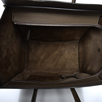 Celine Drummed Calfskin Mini Luggage Souris 5 of 17