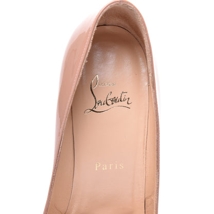 Christian Louboutin Patent Pigalle 85 Pumps 37.5 Nude 6 of 8