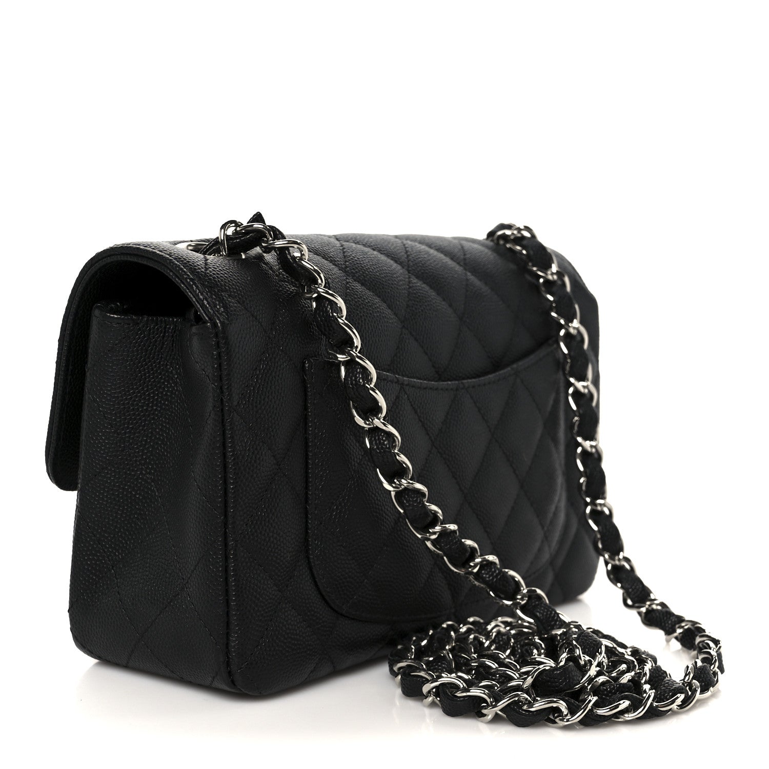 Chanel Caviar Quilted Mini Rectangular Flap Black 3 of 12