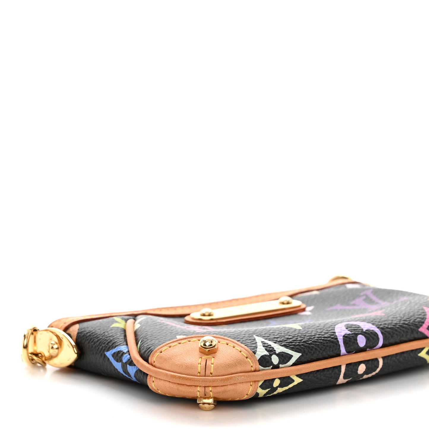 LOUIS VUITTON Monogram Multicolor Pochette Milla PM Black