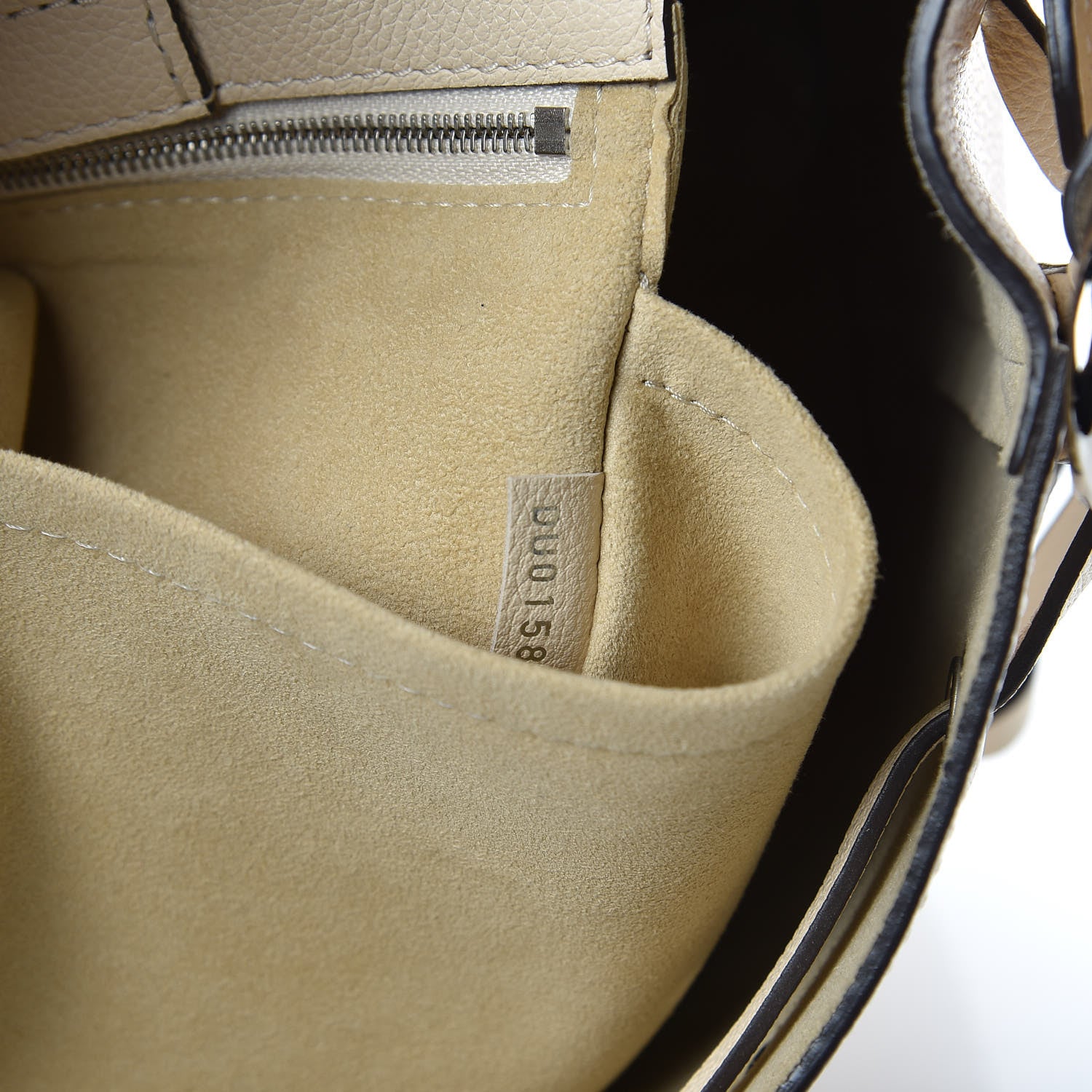 Louis Vuitton Calfskin Flowers Lockme Bucket Creme 9 of 11