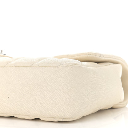 Chanel Caviar Quilted Jumbo Easy Flap Dark White 10 of 13