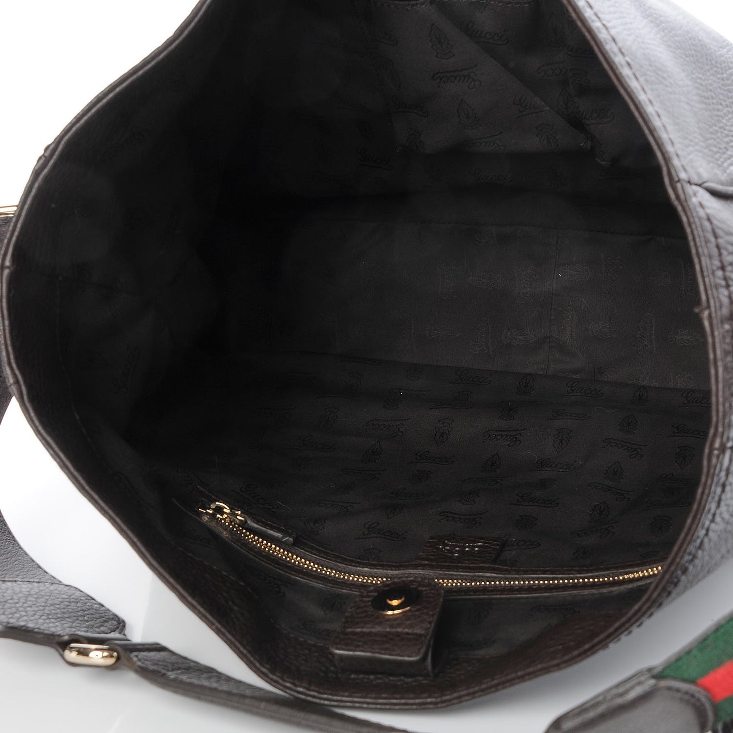 Pebbled Calfskin Medium Heritage Shoulder Bag Dark Brown