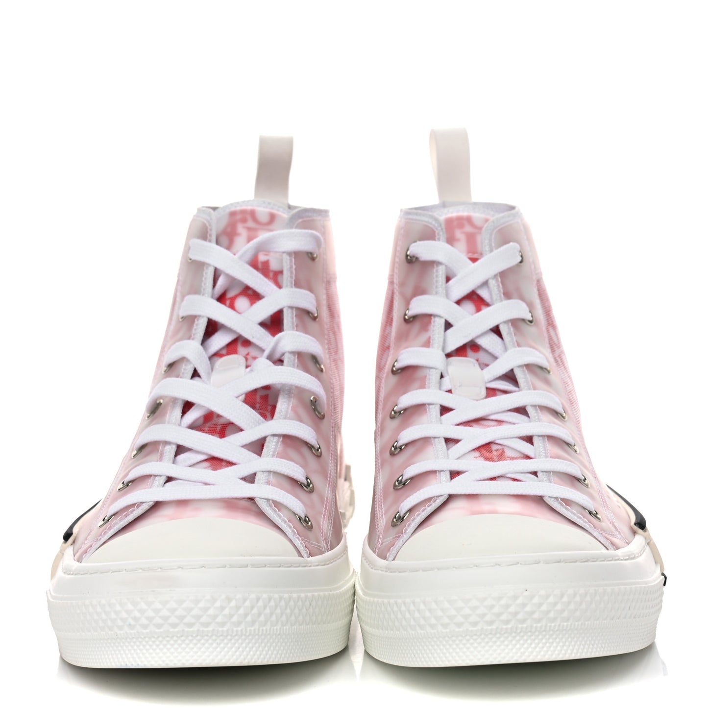 Canvas Oblique Mens B23 High Top Sneakers 44 Red White