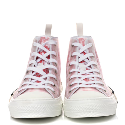 Christian Dior Canvas Oblique Mens B23 High Top Sneakers 44 Red White 3 of 8