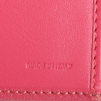 Fendi Textured Calfskin French Wallet Pink 7 of 9