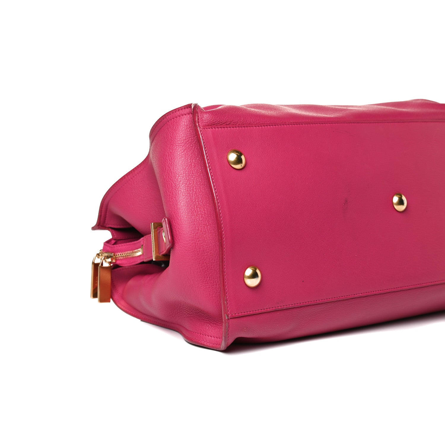 Saint Laurent Calfskin Medium Classic Y Cabas Fuchsia 18 of 34