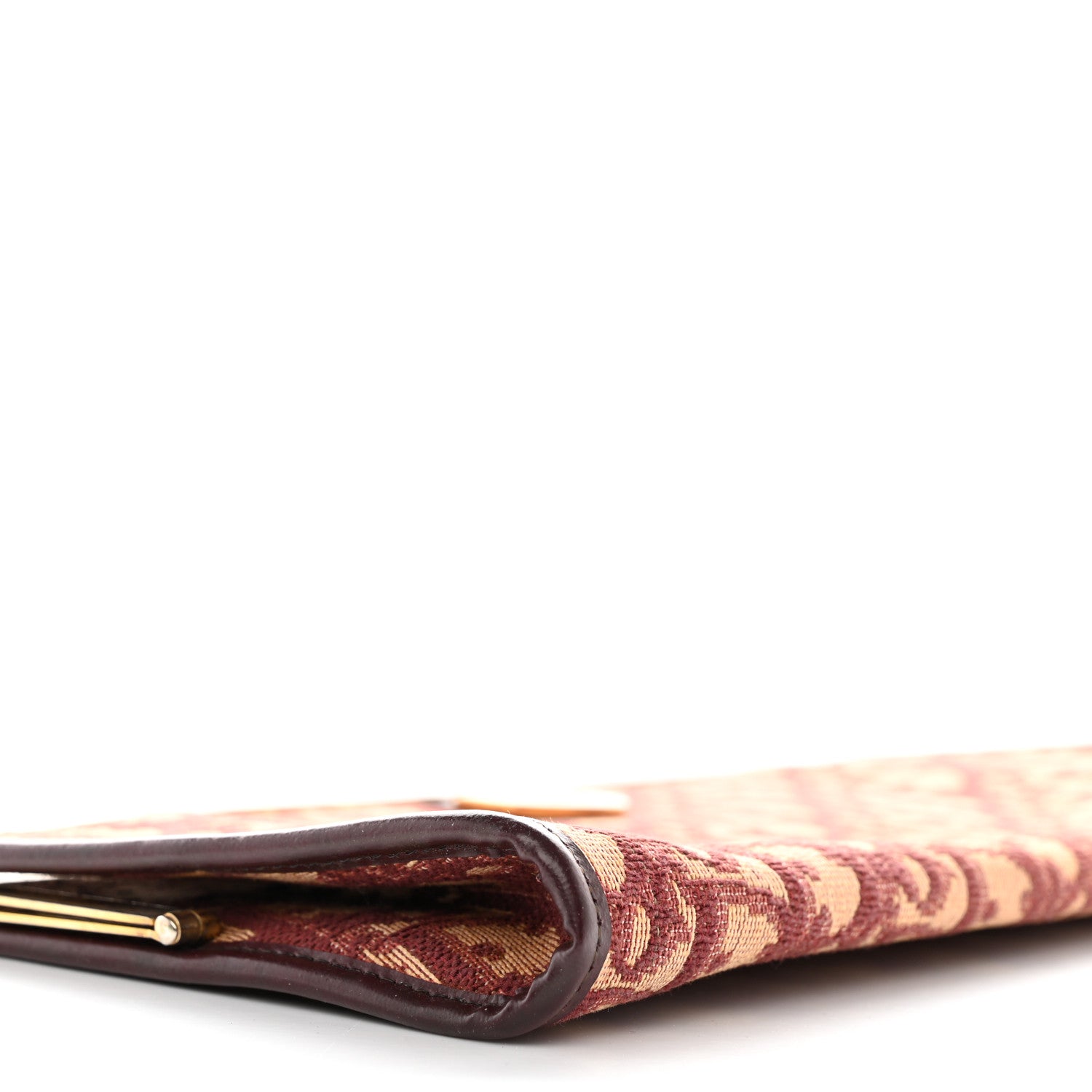 Christian Dior Monogram Clutch Burgundy 8 of 15