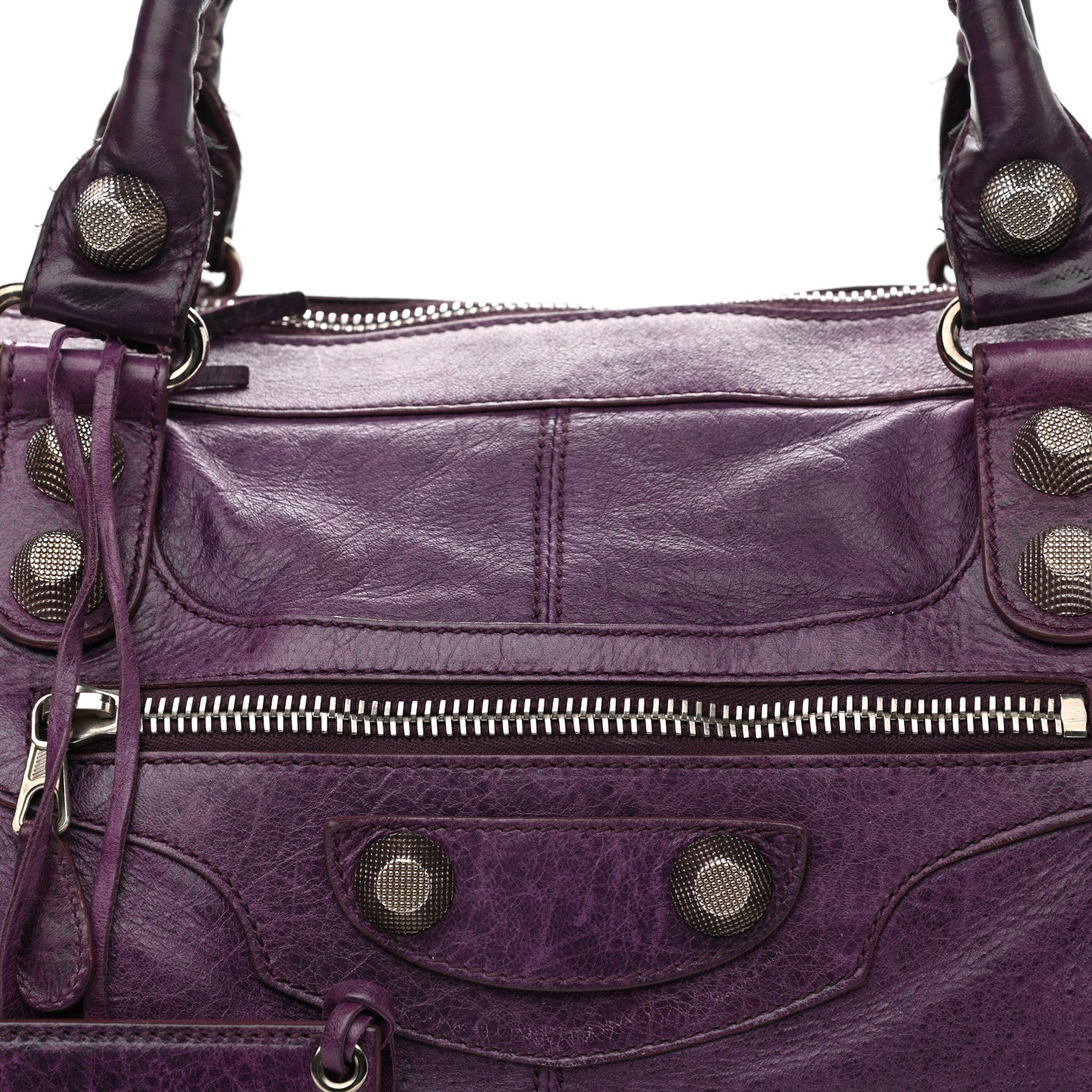Balenciaga Agneau Giant 21 Silver Hardware Work Raisin 8 of 14