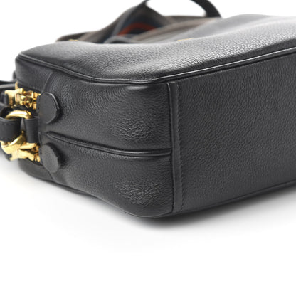 Prada Vitello Daino Medium Double Zip Shoulder Bag Black 7 of 10