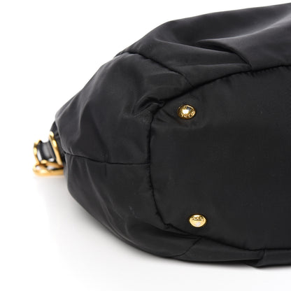 Prada Tessuto Nylon Cervo Shoulder Bag Black 6 of 8