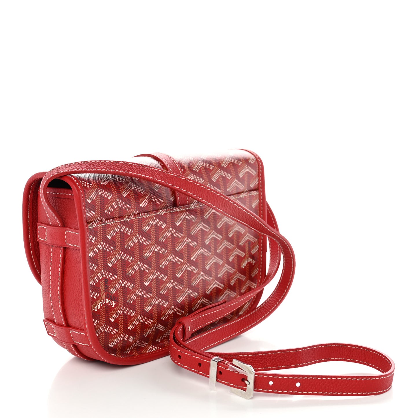 Goyardine Belvedere II PM Messenger Bag Red