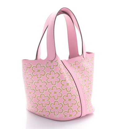 Hermes Swift Micro Lucky Daisy Picotin Lock Mauve Sylvestre 3 of 10