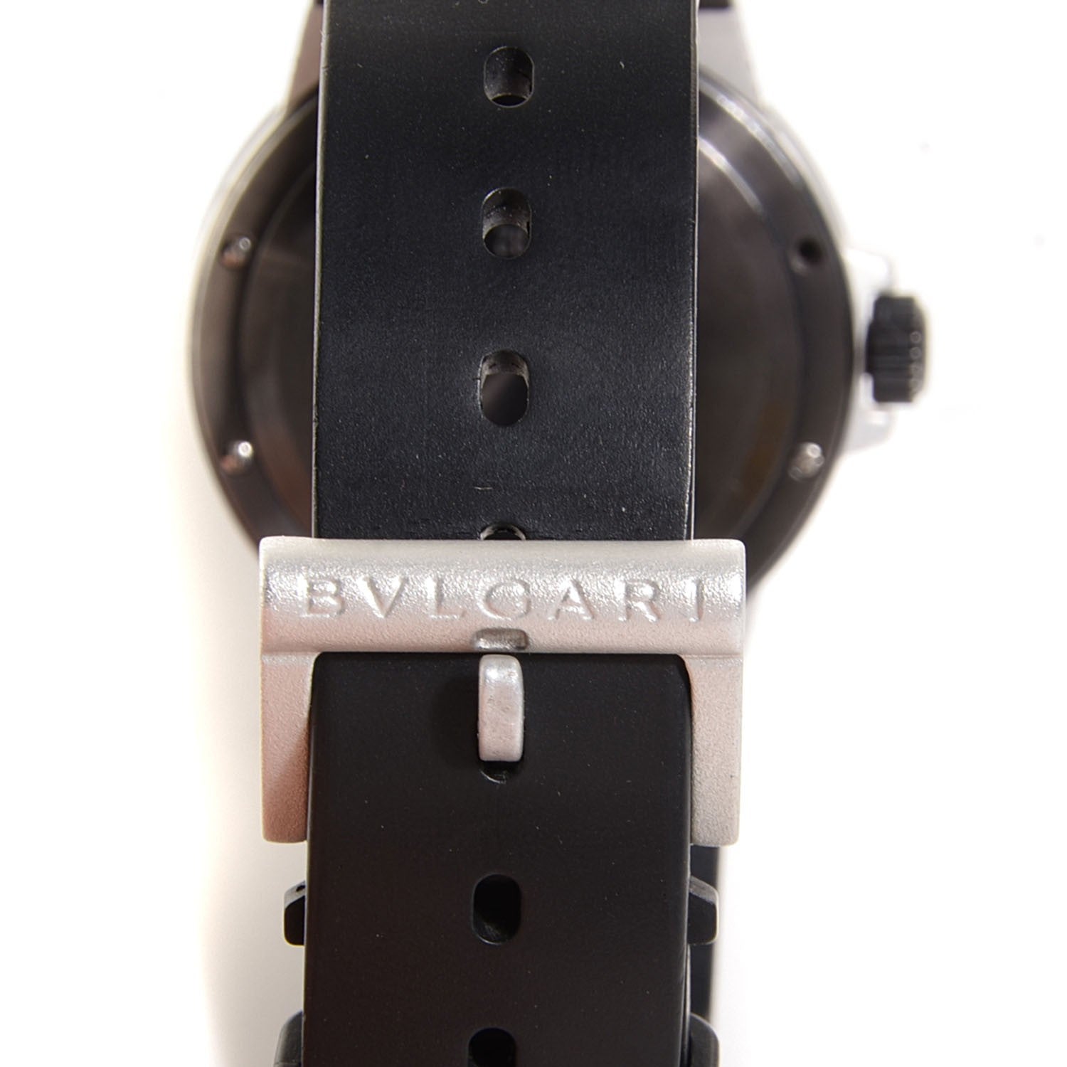 Bulgari Aluminum Rubber 32mm Diagono Quartz Watch 6 of 7