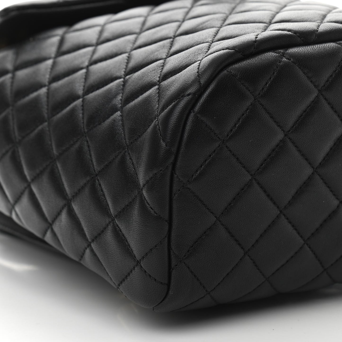 Lambskin Quilted Small Urban Spirit Backpack Black