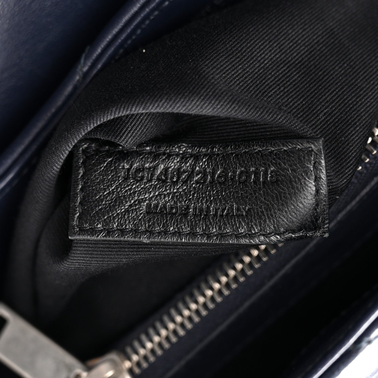 Saint Laurent Calfskin Y Quilted Monogram Medium Loulou Chain Satchel Medium Blue 7 of 14