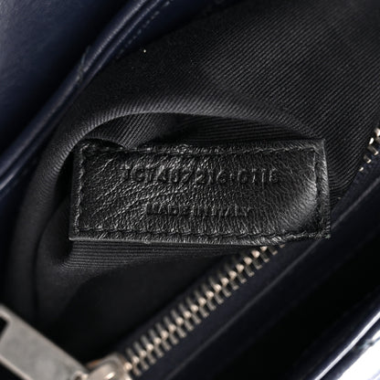 Saint Laurent Calfskin Y Quilted Monogram Medium Loulou Chain Satchel Medium Blue 7 of 14