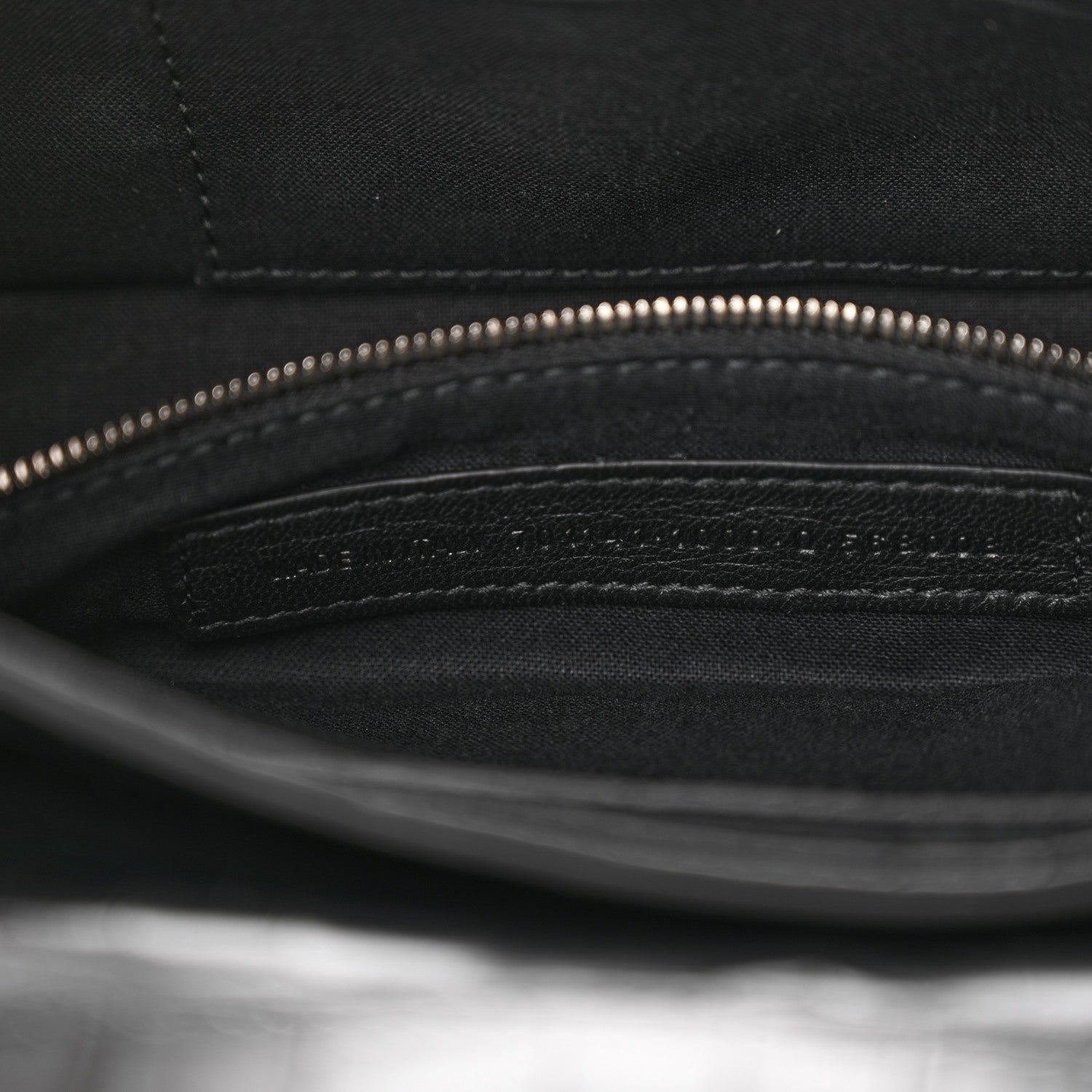 Balenciaga Calfskin Crocodile Embossed Small Lindsay Shoulder Bag Black 7 of 11