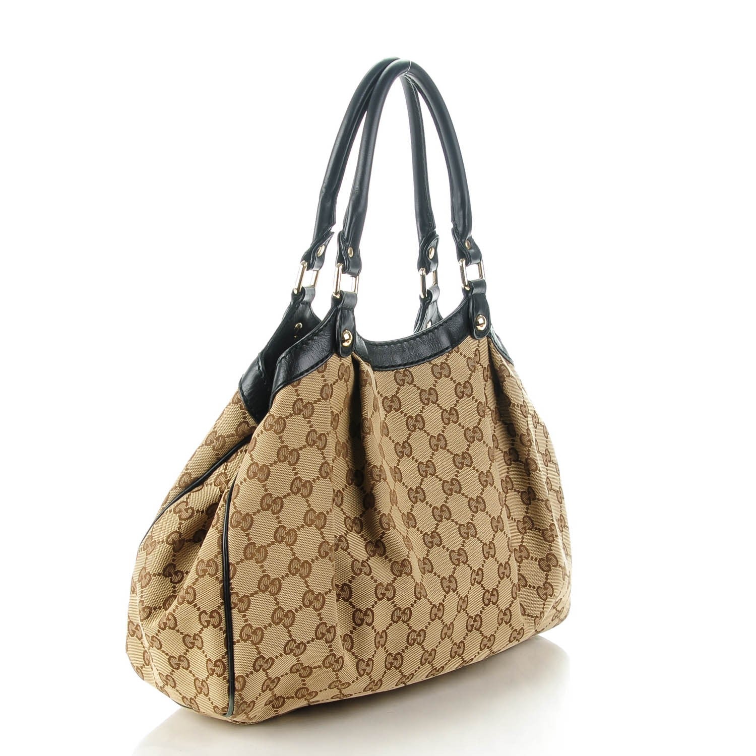 Gucci Monogram Medium Sukey Tote Beige Ebony Black 3 of 11