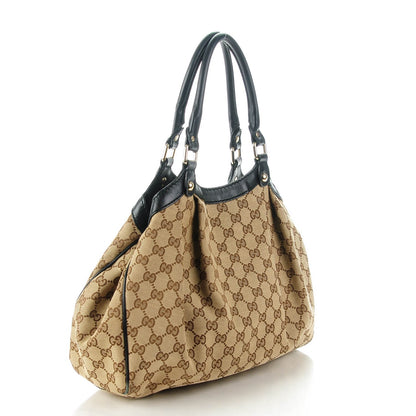 Gucci Monogram Medium Sukey Tote Beige Ebony Black 3 of 11