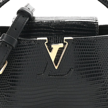 Louis Vuitton Lizard Capucines Mini Black 7 of 10