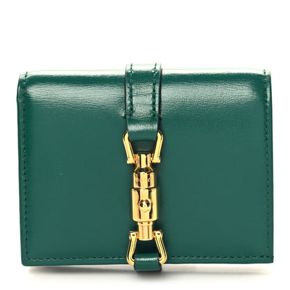 Gucci Calfskin Jackie 1961 Card Case Emerald Green 1 of 9